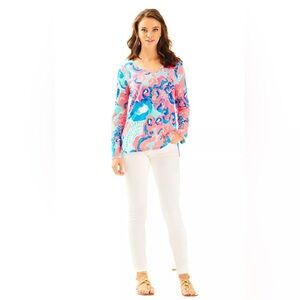 Lilly Pulitzer Jenny Coral Reef I’m So Jelly Top S